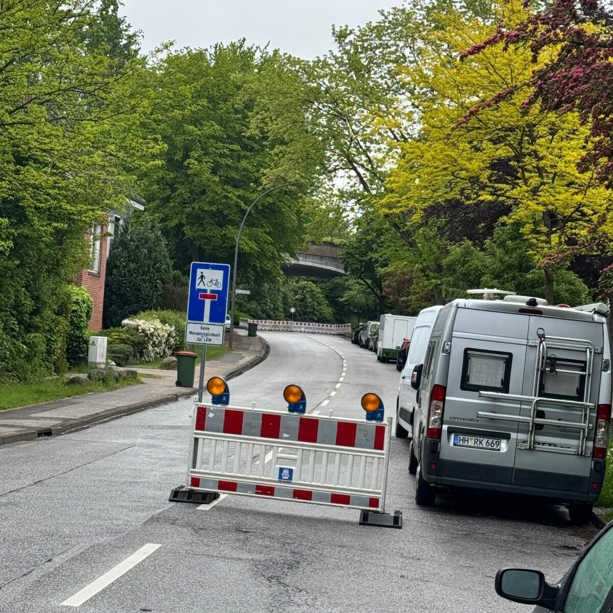 Wasserrohrbruch Marmstorfer Weg